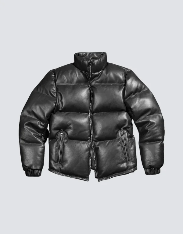 Men’s Quilted Sheepskin Puffer Jacket Handmade Warm Winte Men’s Quilted Sheepskin Puffer Jacket Handmade Warm Winte