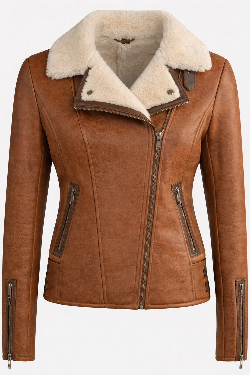 Jane B-3 Fur Bomber Jacket | Sheepskin Shearling Lined Jane B-3 Fur Bomber Jacket | Sheepskin Shearling Lined