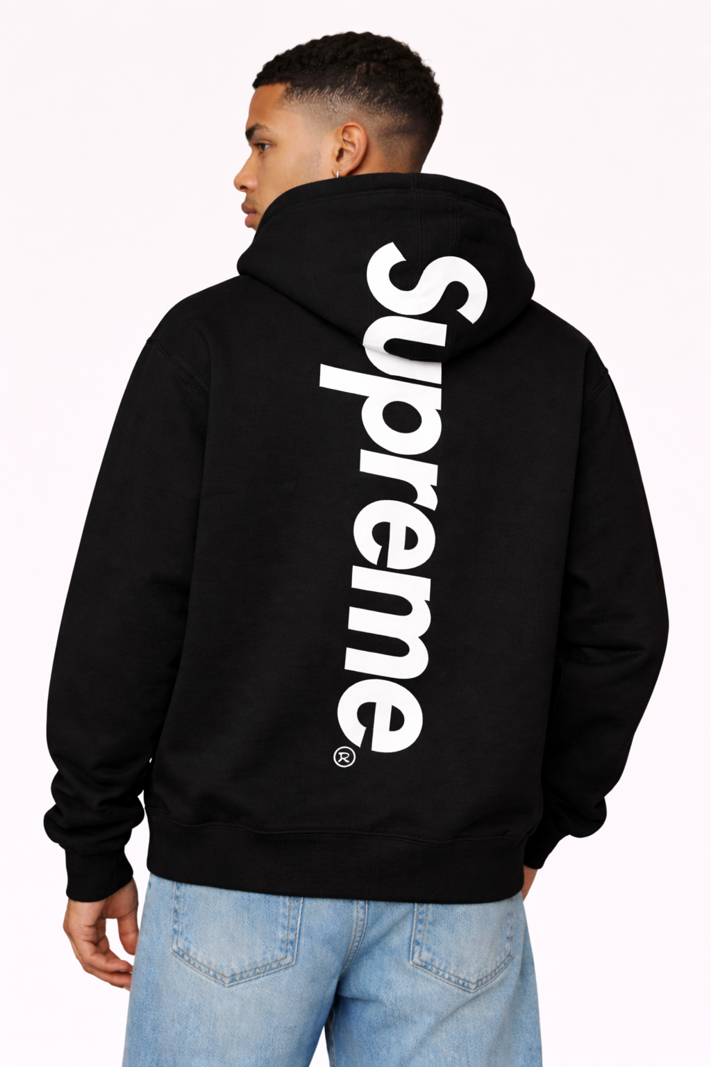 Men's Satin Applique Hooded Sweatshirt | Cozy Logo Fleece Men's Satin Applique Hooded Sweatshirt | Cozy Logo Fleece